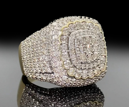 Champion Ring - 6ct Natural Diamond 10k Yellow Gold